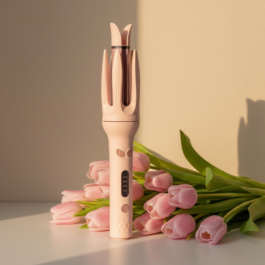 Banner - Curler with Tulips
